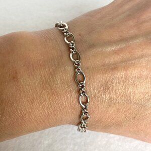 VTG Signed James Avery Sterling Silver 925 Medium Twist Charm Bracelet 7.75"